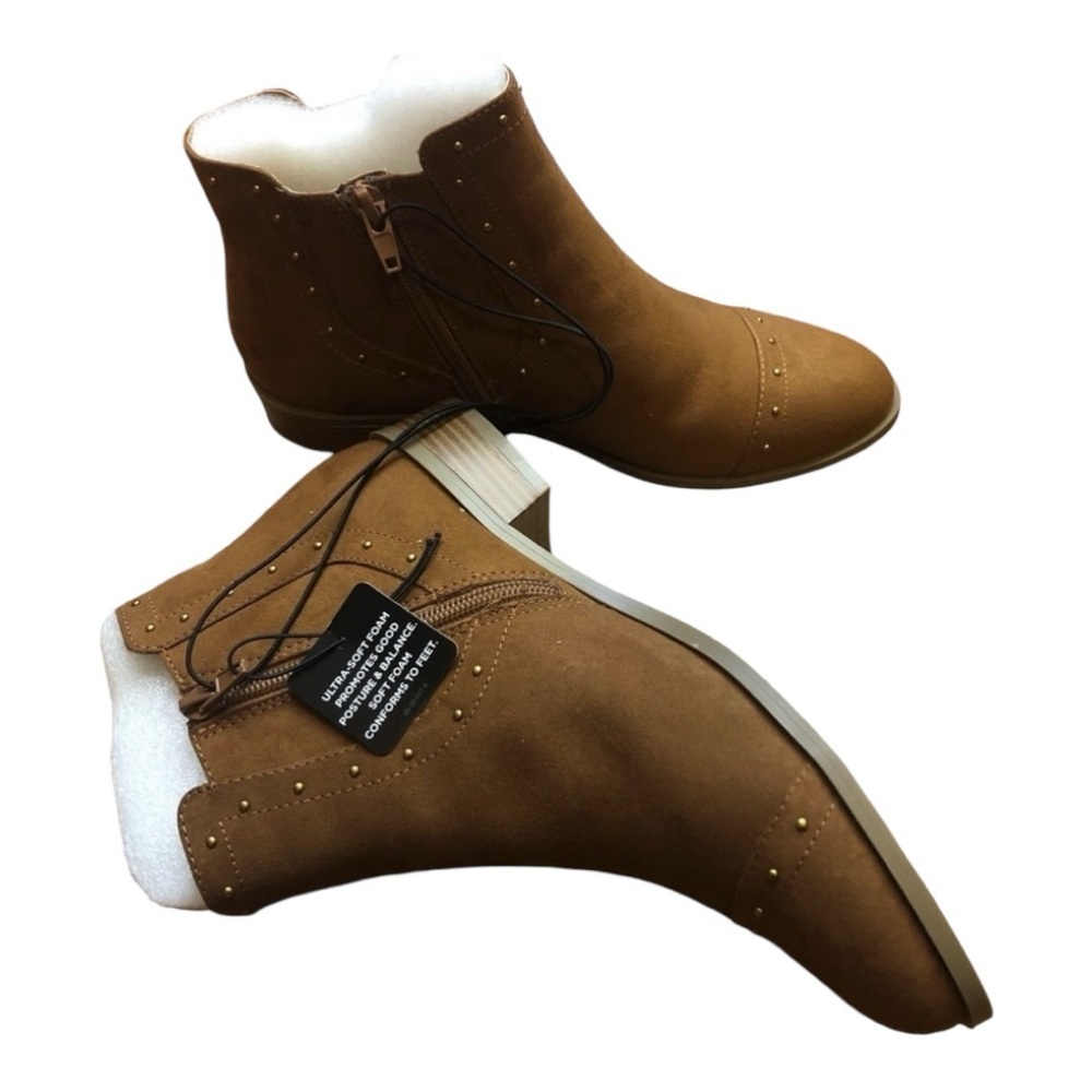 Ankle Suede Booties By Liz Claiborne Nib